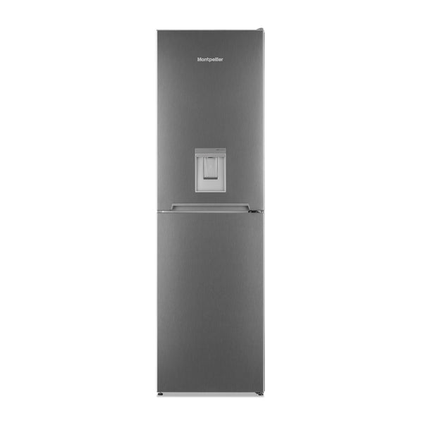 MONTPELLIER MFF185DX montpellier inox frost free fridge freezer with water dispenser