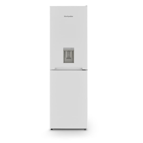 MONTPELLIER MLF1770EWWD montpellier white low frost fridge freezer with water dispenser