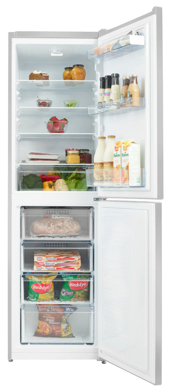 Beko CFG4582S Beko silver frost free fridge freezer