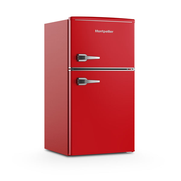 MAB2035ER MONTPELLIER red undercounter retro fridge freezer