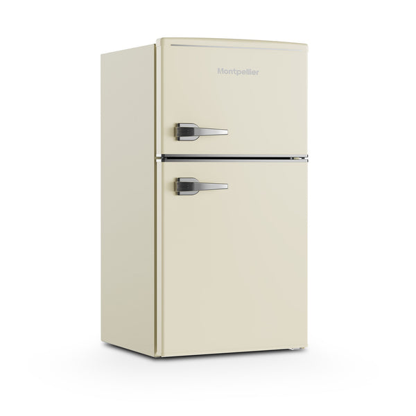 Montpellier MAB2035EC montpellier cream undercounter retro fridge freezer